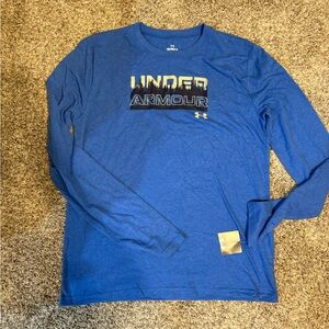 Under Armour Kids Blue Long Sleeve Tee